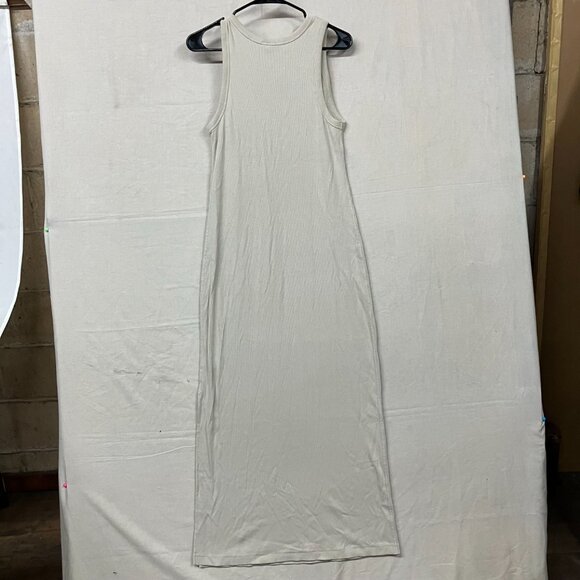 NWT Universal Thread Women's Tan Size Large Rib-Knit Maxi Bodycon Dress Pullover - Picture 8 of 12